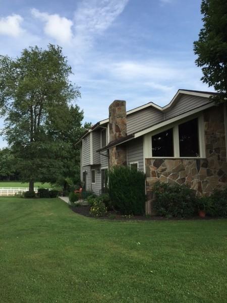 Sit on patio and admire your livestock/rail fence/ barn & field
