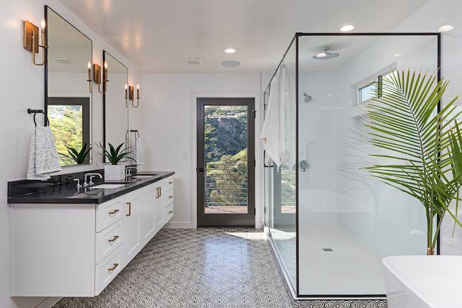 Clean, upgraded master bathroom. Renovations you should do before you sell your own home.
