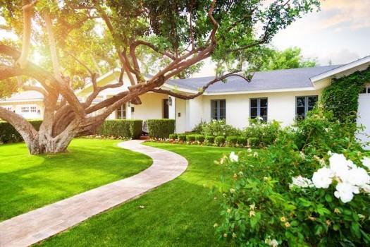 Beautiful home with nice yard.